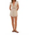Farm Rio Richelieu High Waist Shorts In Off-white In White