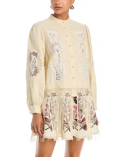 Farm Rio Richilieu Long Sleeve Shirt In Multi