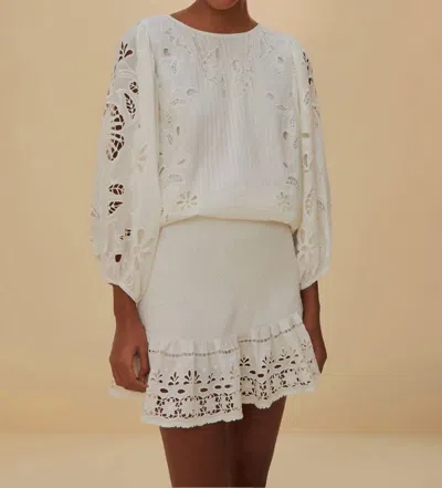 Farm Rio Richillieu Mini Skirt In Biriba Mix In Multi