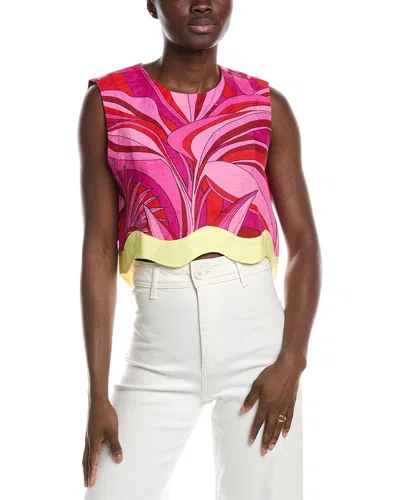Farm Rio Rio Myriad Linen Top In Multi