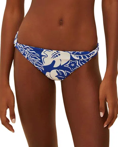 Farm Rio River Nature Double Low Bikini Bottom In Blue