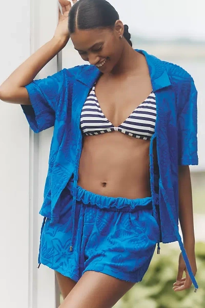 Farm Rio River Nature Tie-front Towel Shirt