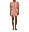 Farm Rio River Ride Blouse In Red In Pink
