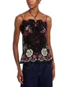 Farm Rio Rococo Flowers Top In Multi