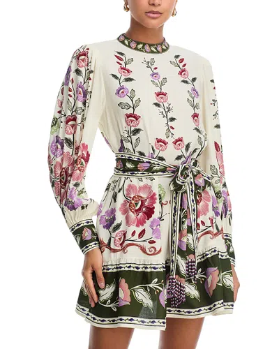 Farm Rio Rococo Mini Dress In White