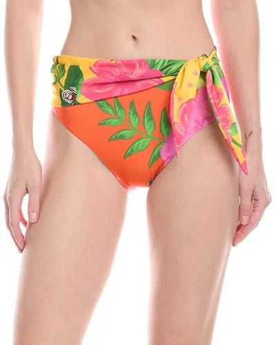 Farm Rio Romantic Garden Hot Pant In Green