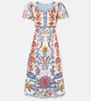 Farm Rio Romantic Lightness Linen Minidress In Multicoloured