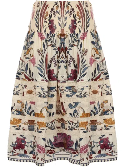 FARM RIO ROMANTIC LIGHTNESS MIDI SKIRT