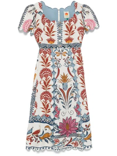 Farm Rio Romantic Maxi Dress In White