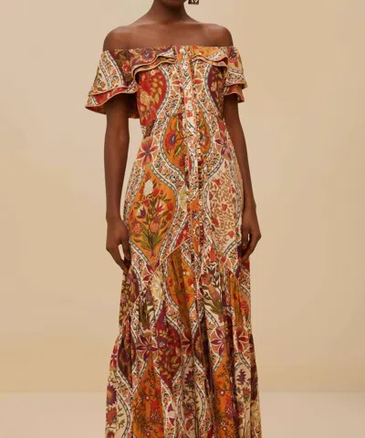 Farm Rio Romantic Off Shoulder In Multi