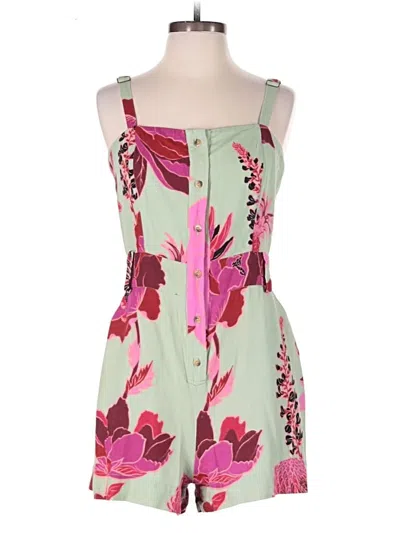 Pre-owned Farm Rio Romper In Green