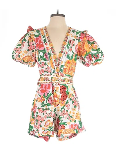 Farm Rio Romper In White