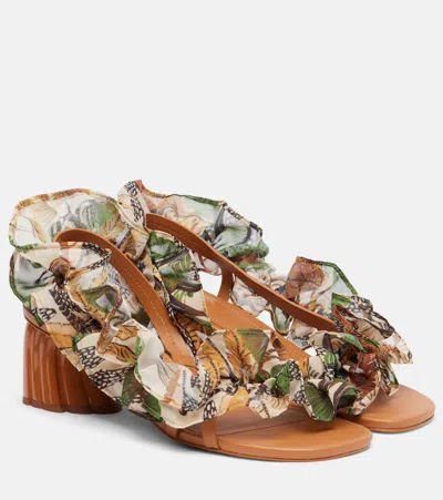 Farm Rio Ruffled Sandals