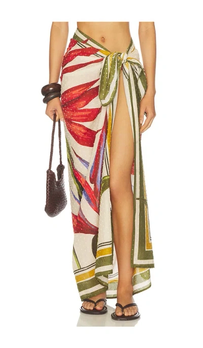 Farm Rio Sarong Skirt In Multi