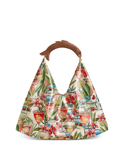 Farm Rio Satin Scarf Medium Bag In Multi