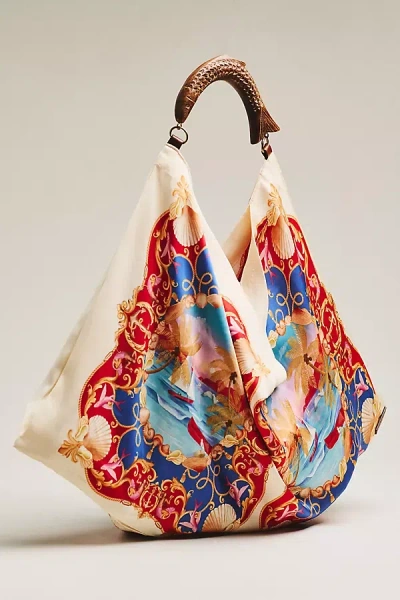 Farm Rio Satin Scarf Medium Bag In Multi