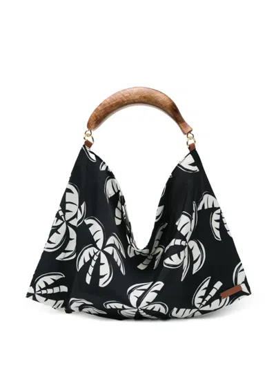 Farm Rio Scarf Tote Bag In Black