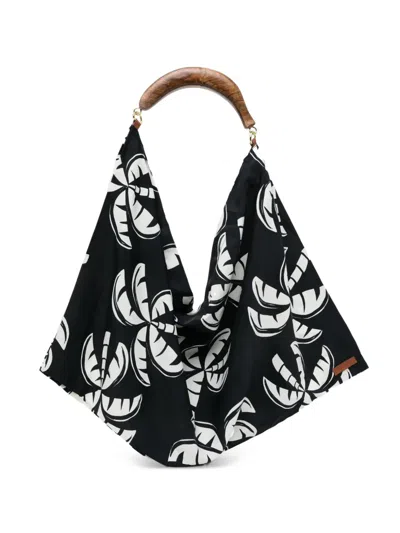 Farm Rio Scarf Tote Bag In Black