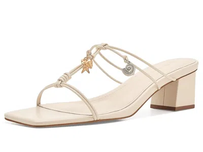 Farm Rio Sea Block Heel Sandals High Heels Ivory: 9.5 M In Neutral