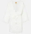 Farm Rio Seashell Broderie Anglaise Cotton Beach Dress In White
