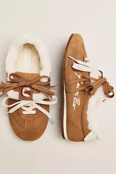 Farm Rio Shearling-lined Sneakers In Beige