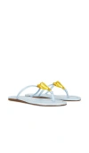 Farm Rio Shell Flat Sandal In Blue