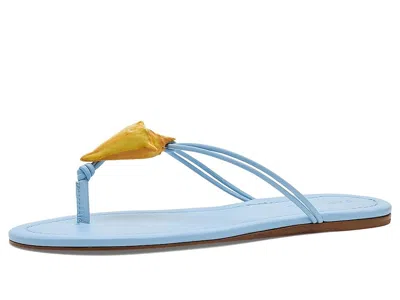 Farm Rio Shell Flat Sandals Women's Flat Shoes Ice Blue: 6.5 M