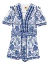 Farm Rio Shell Garden Cotton Jumpsuit