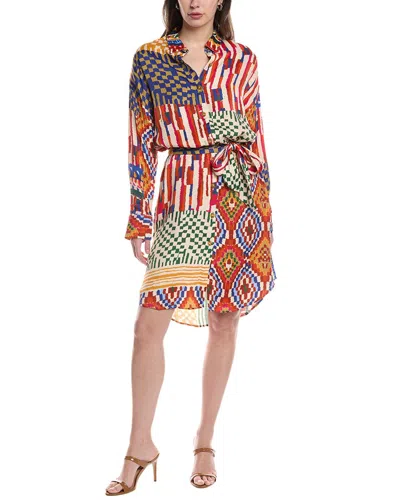 Farm Rio Shirtdress In Red