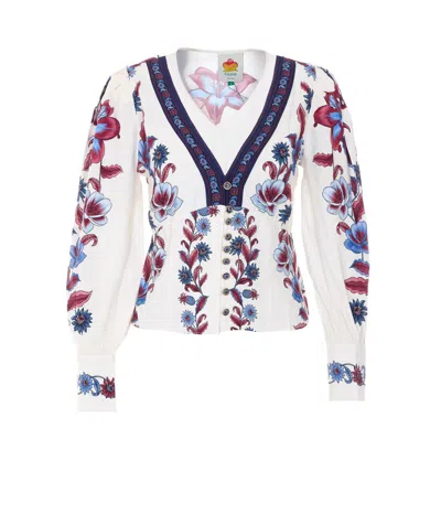 Farm Rio Multicolor Malu Winter Blouse