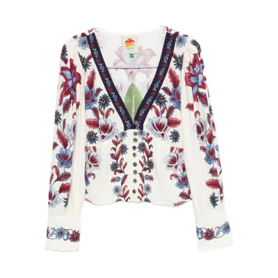 FARM RIO SHIRTS WHITE