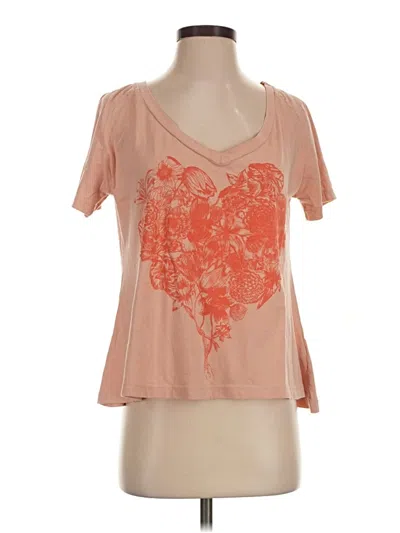 Pre-owned Farm Rio Short Sleeve T-shirt In Pink