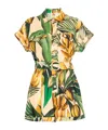 Farm Rio Bananart Romper In Yellow In Nude