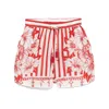 Farm Rio Floral Chains Cotton Shorts In Multicolor