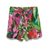 Farm Rio Jardin De Reve Shorts In Multicolor