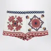 Farm Rio Off White Marys Tiles Shorts Marys Tiles Off-white
