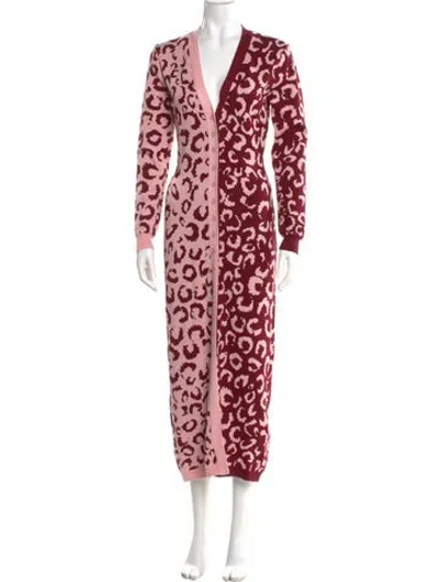 Pre-owned Farm Rio Silk Long Dress In Multi