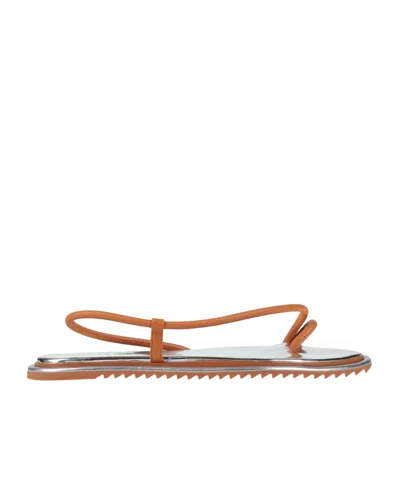 Farm Rio Simple Pointed Slippers In Tan