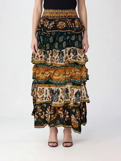 Farm Rio Skirt Woman In Green