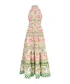 Farm Rio Long Dress With Floral Print In Multi