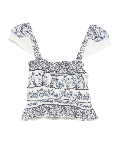 Farm Rio Sleeveless Vest In White