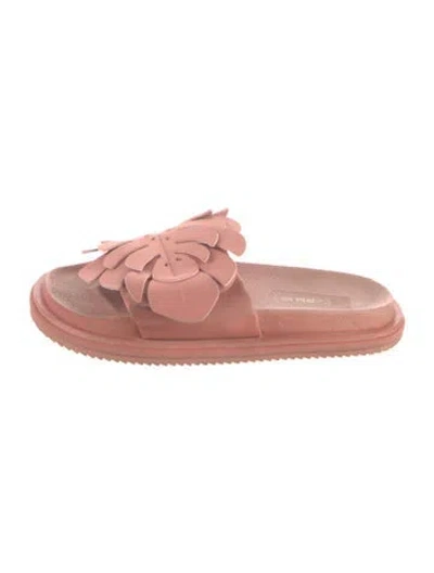 Pre-owned Farm Rio Slides In Pink