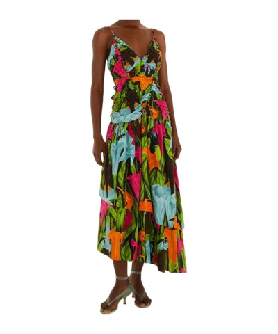 Farm Rio Slip Dress In Pattern