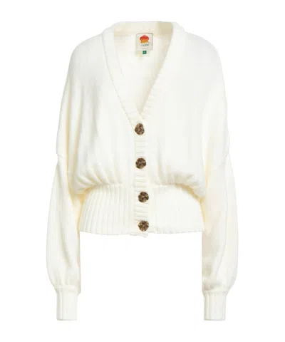 Farm Rio Solid Color Lightweight Knit Sweater In Neutral