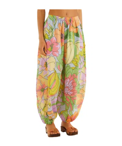 Farm Rio Spring Affair Balloon Pants In Black