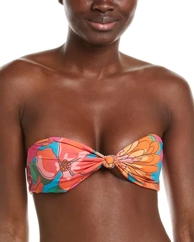 Farm Rio Spring Affair Bandeau Bikini Top In Multi