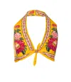 Farm Rio Spring Awakening Cotton Crop Top In Yellow