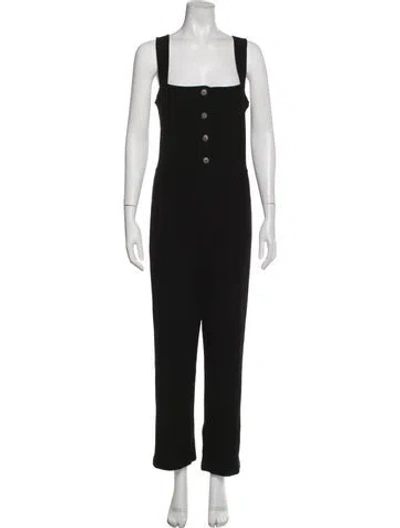 Pre-owned Farm Rio Square Neckline Jumpsuit In Multi
