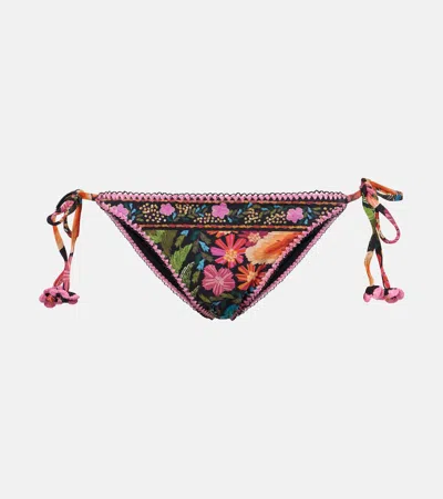Farm Rio Stitched Garden Tapestry Bikini Bottoms
