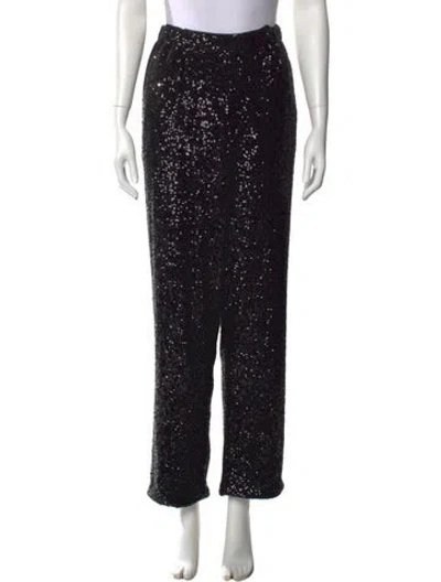 Pre-owned Farm Rio Straight Leg Pants In Black